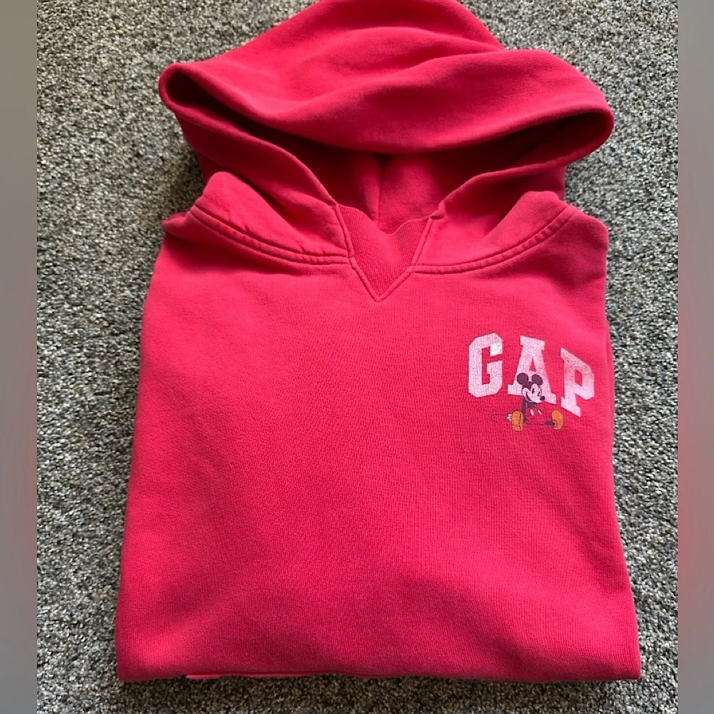 Gap Kids Teen size 10 Disney Red Hooded Mickey Mouse Sweatshirt Hoodie‎